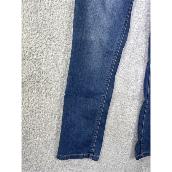 White House Black Market Women's  Sz 4L Slim Leg Dark Wash Jeans 32x29 - Picture 5 of 12